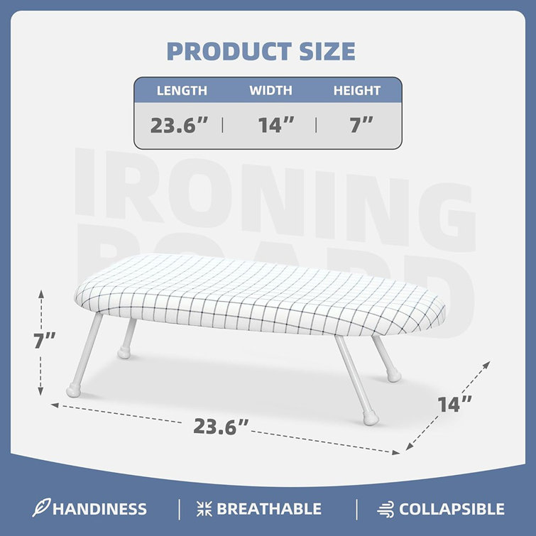STORAGE MANIAC Steel Tabletop Ironing Board Wayfair Canada